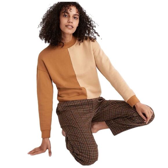 Madewell Colorblock Sweatshirt - Picture 1 of 6